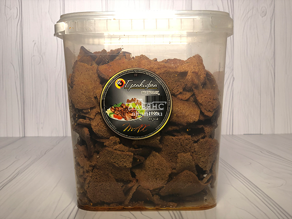 Ржаные гренки со вкусом шашлыка в Омске