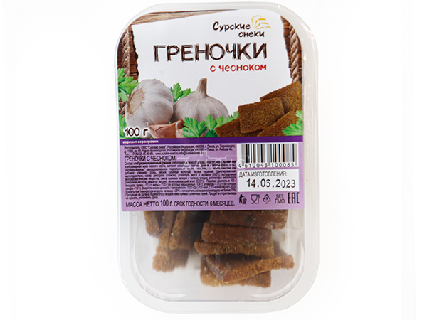 Сурские гренки с Чесноком (100 гр) в Омске