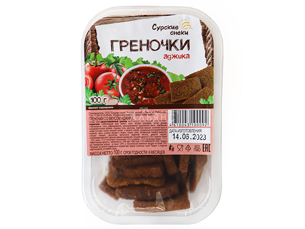 Сурские гренки с Аджикой (100 гр) в Омске