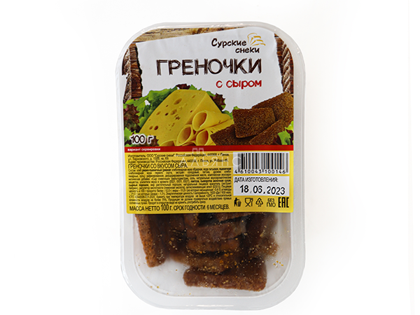 Сурские гренки со вкусом Сыра (100 гр) в Омске