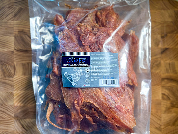 Мясо (АЛЬЯНС) вяленое курица 500гр "С халапеньо" в Омске