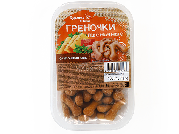 Сурские (ПШЕНИЧНЫЕ) Сливочный сыр (100 гр) в Омске