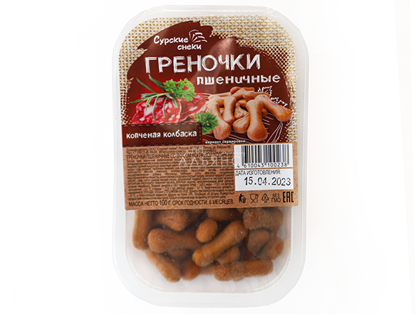 Сурские (ПШЕНИЧНЫЕ) Копченая колбаска (100 гр) в Омске