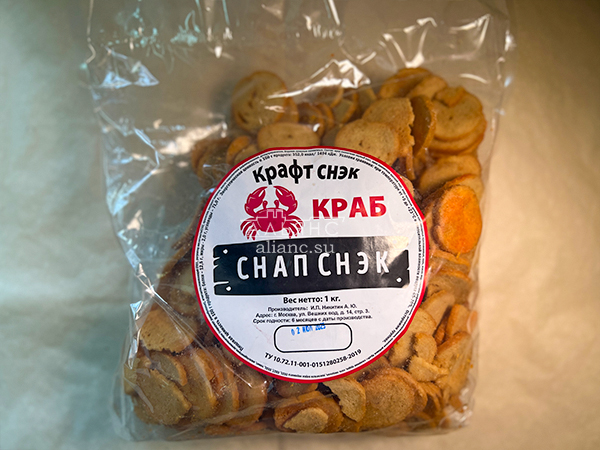 Снапсы ПШЕНИЧНЫЕ "Краб" в Омске