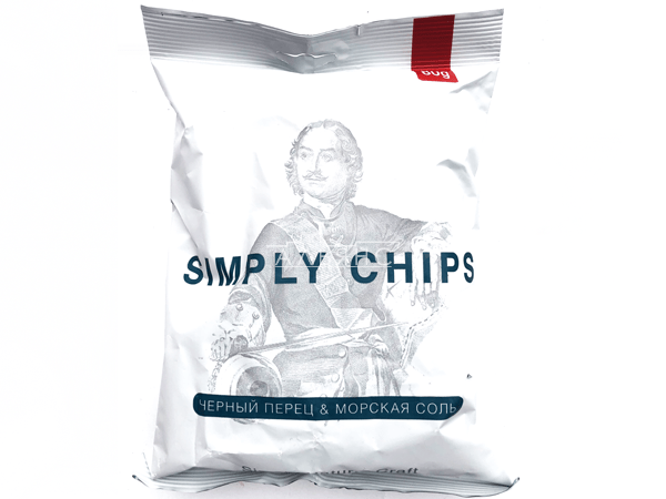 Картофельные чипсы "Simple chips" Морская соль и черный перец 80 гр. в Омске