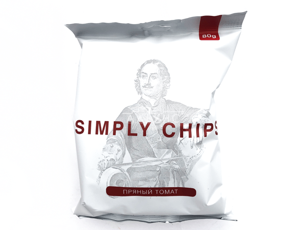 Картофельные чипсы "Simple chips" Пряный томат 80 гр. в Омске